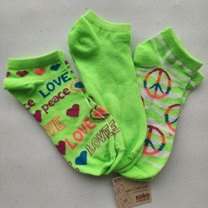 NEW NoBo No Boundaries Women Low-Cut Socks 3 Pair - Size 4-10.